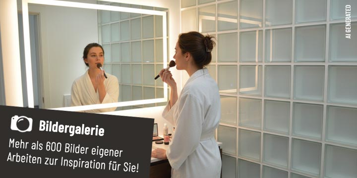 Glasbausteine im Badezimmer