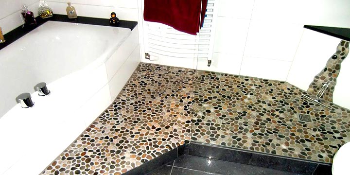 Mosaik aus Kieselsteinen