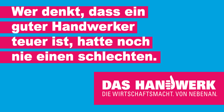Das Handwerk - die wirtschaftsmacht von Nebenan