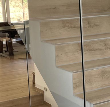 Geflieste Treppen