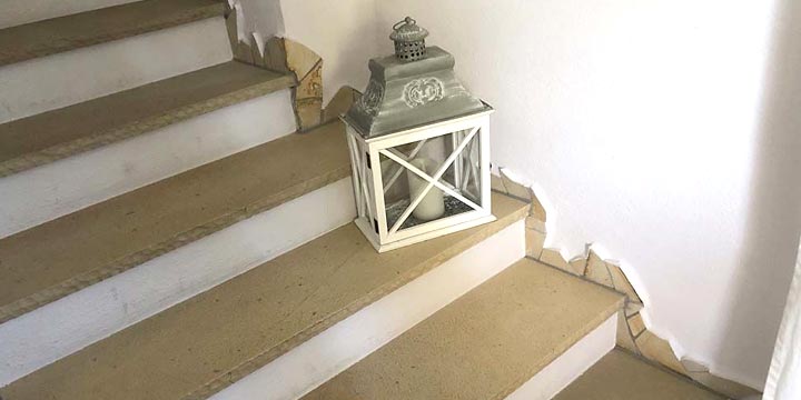 Treppen in Solnhofener Platten