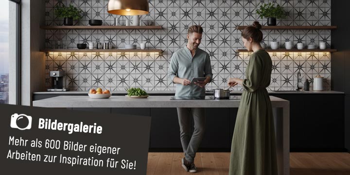 Zementfliesen in der Küche