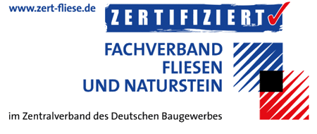 Faltblatt: Fachverband Fliesen und Naturstein zertifiziert