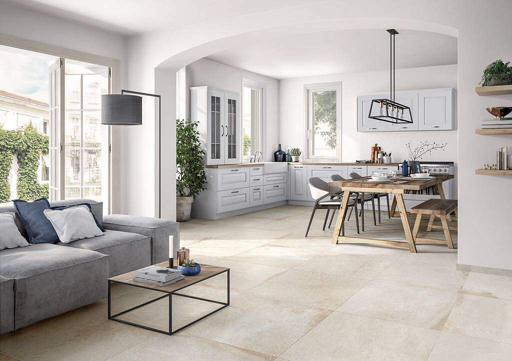 Bodenfliese in Natursteinoptik Serie Tucson  - © Deutsche Fliese / Villeroy & Boch Fliesen