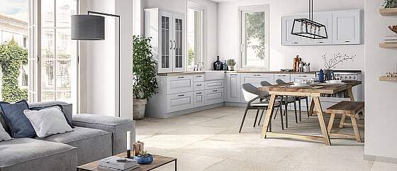 Bodenfliese in Natursteinoptik Serie Tucson  - © Deutsche Fliese / Villeroy & Boch Fliesen
